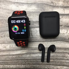 Pack of smart watch and earphones