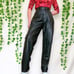 Vintage 80s black leather pants