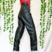 Vintage 80s black leather pants