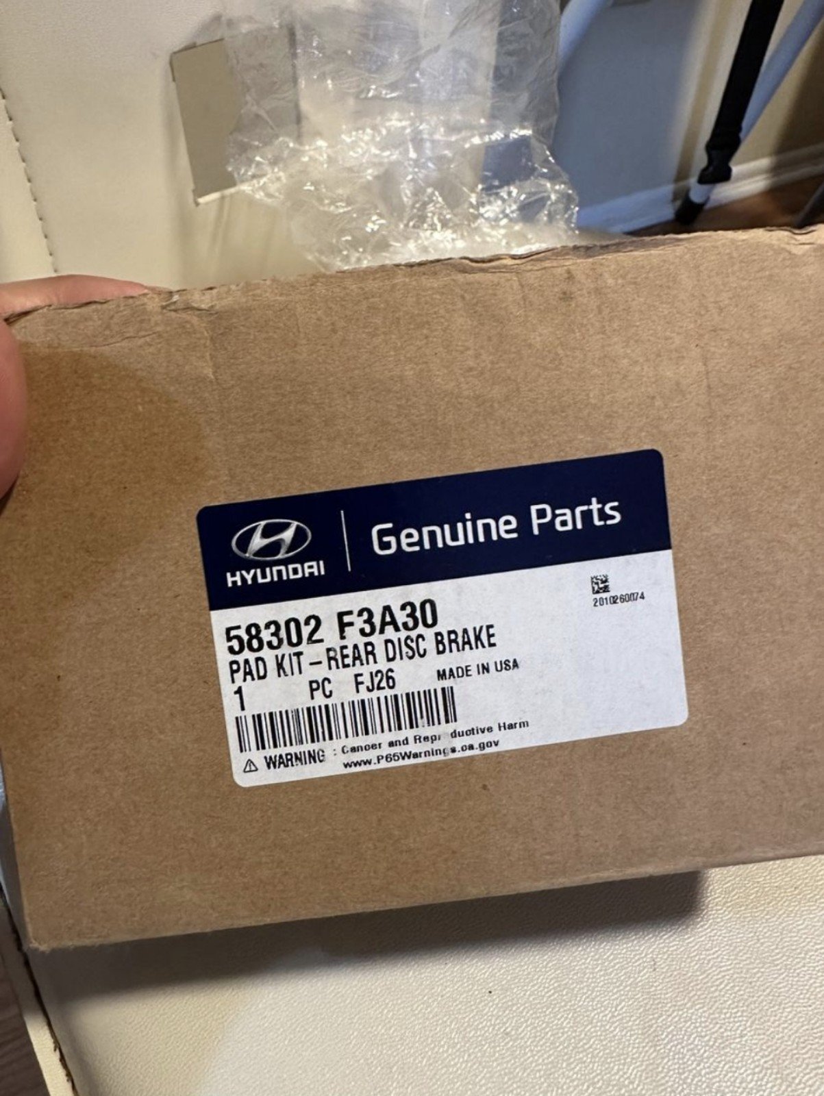 OEM Hyundai - Disc Brake Pad Set for Hyundai Elantra 2017-2020 (58302-F3A30)