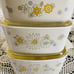 Set 3 Vintage Corningware “Floral Bouquet” Casserole Dishes With Lids