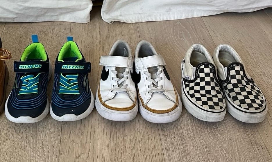 Boy’s Lot of 4 Pairs of Shoes sz 11 Vans, Nike, Sketchers, etc.