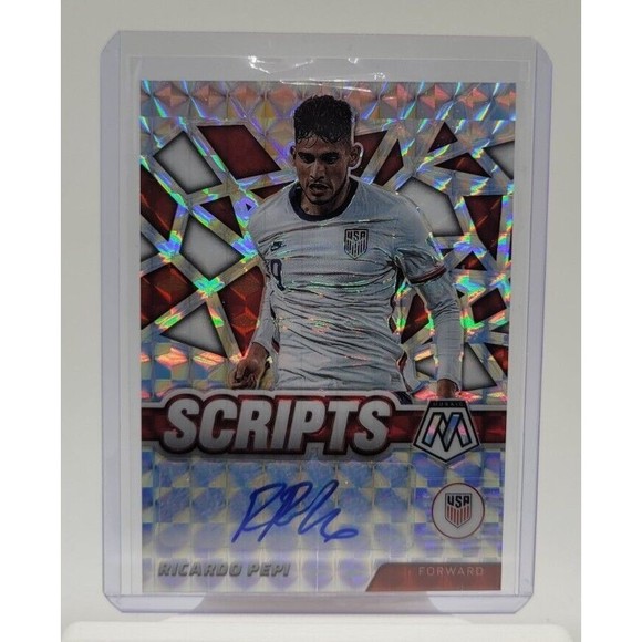 2021-22 Panini Mosaic FIFA Road to World Cup Scripts Ricardo Pepi #S-RP Auto USA