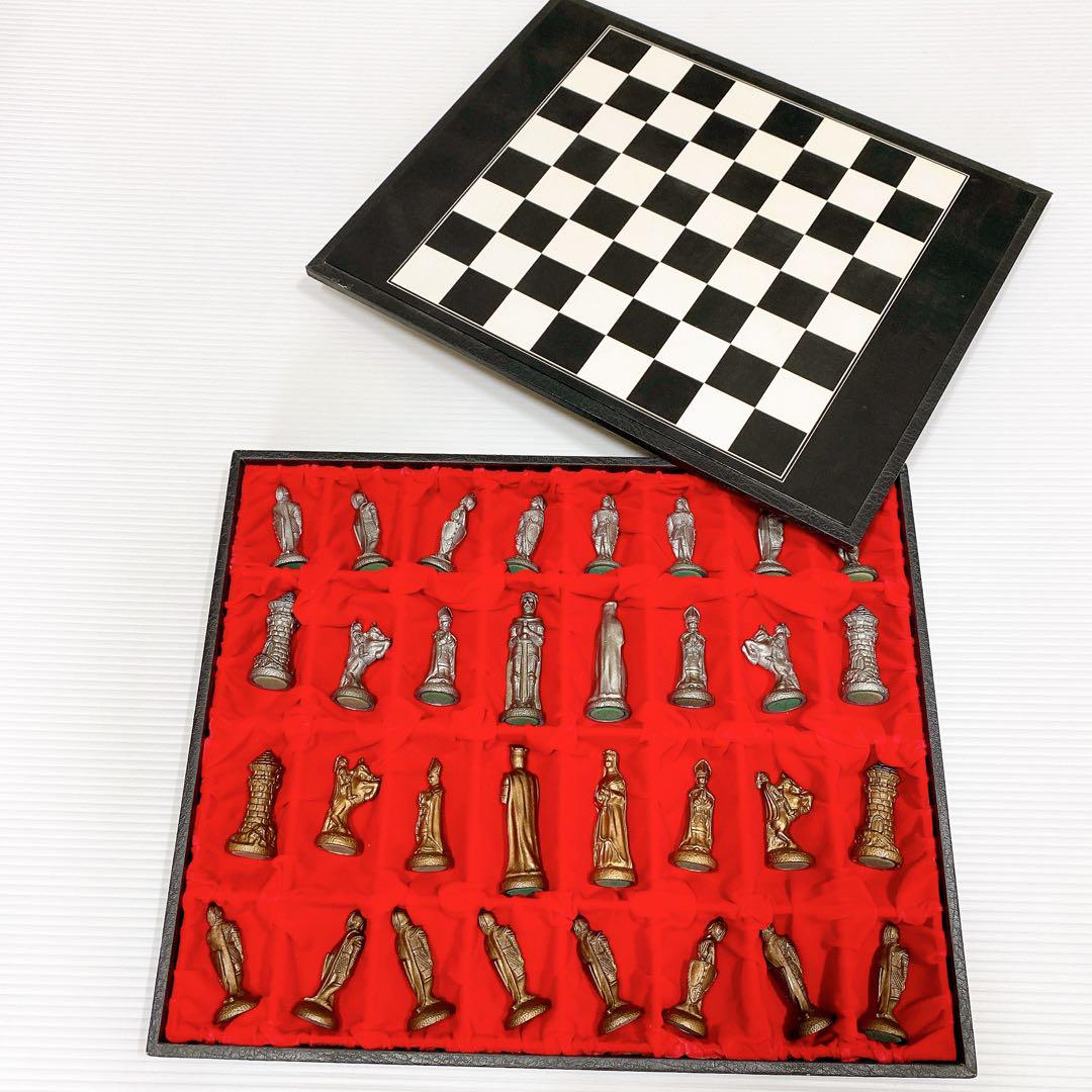 PLAYBOY Chess Antique Metal Vintage