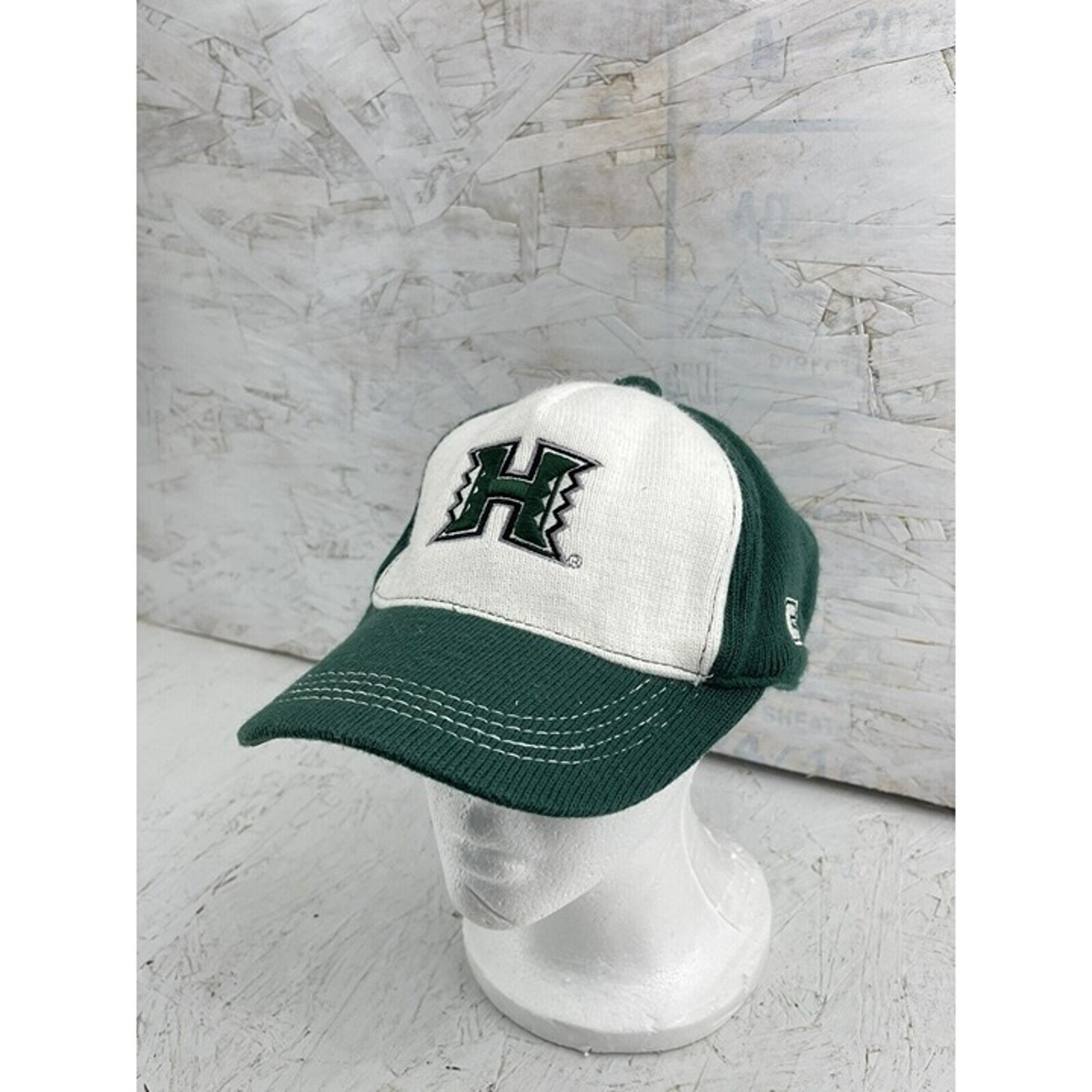 Vintage Colosseum University Of Hawaii Green And White SnapBack Hat