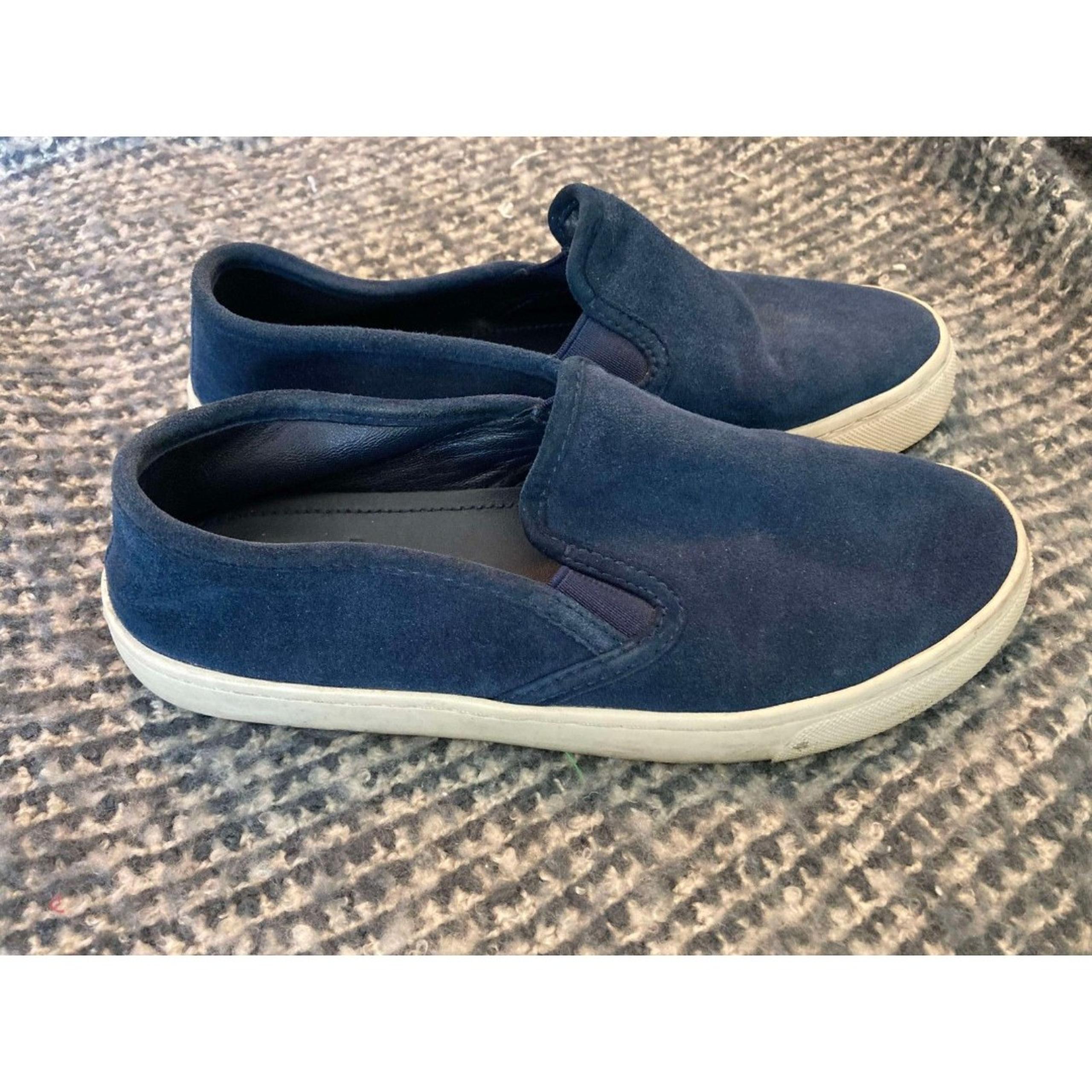 Tory Burch | Navy Suede Leather Loafer Slide-on Sneakers | Women's 5.5