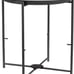 Round Charcoal-Gray Side Table with Cloth Basket - Brand NEW!