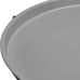 Round Charcoal-Gray Side Table with Cloth Basket - Brand NEW!