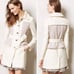 Elevenses Ivory Parisian Colette Wool Trench Peacoat - Anthropologie