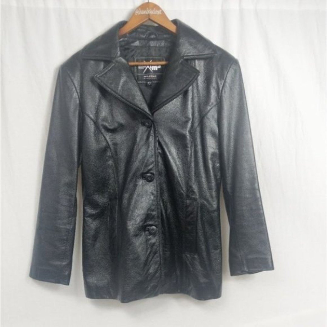 Wilsons Leather Maxima Black Leather Jacket M