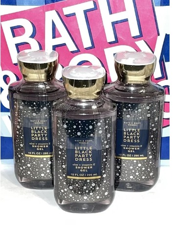 3 Bath & Body Works Little Black Party Dress Shower Gels ~ 10 oz ~ Brand New!
