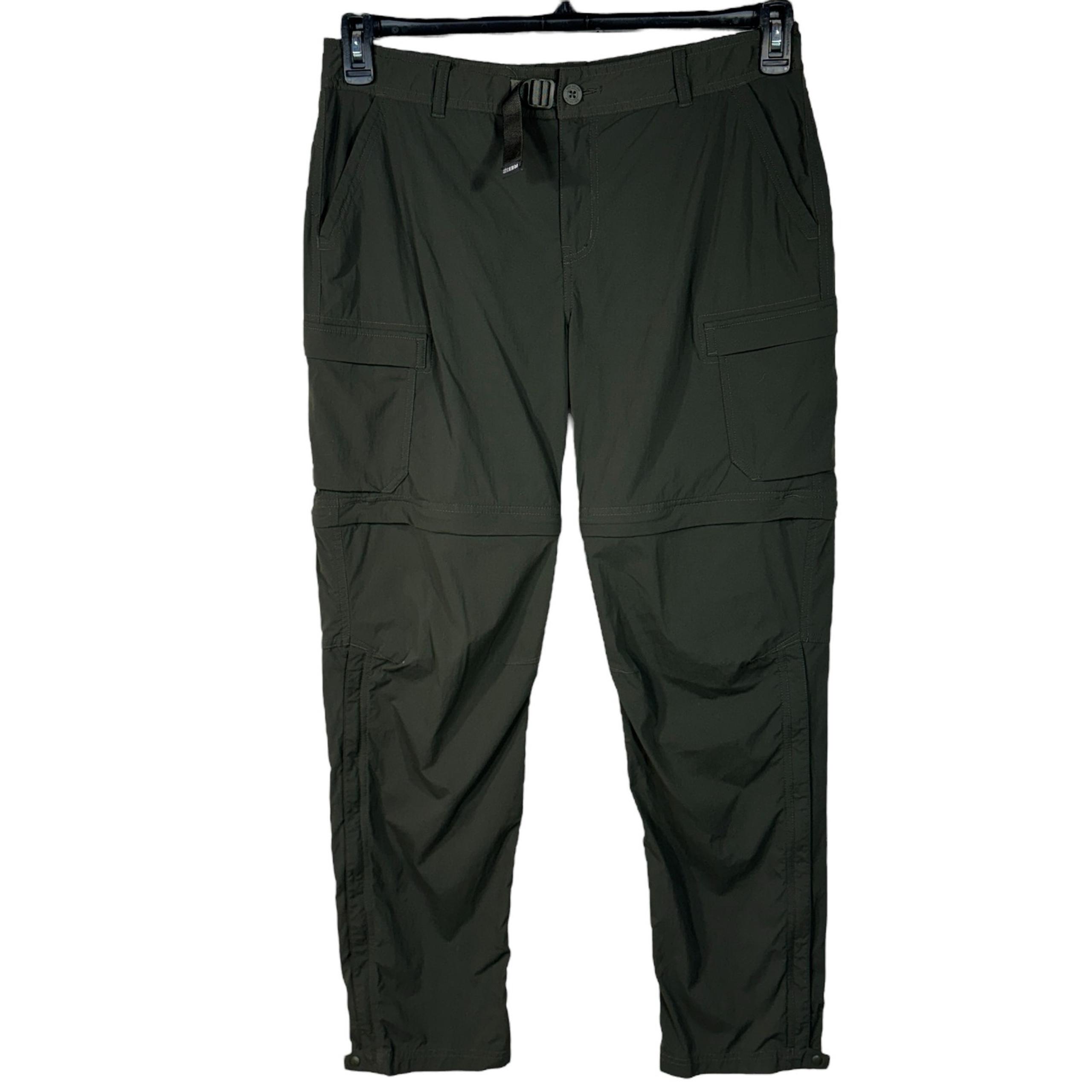 REI Womens SZ 14 Sahara Convertible Pants UPF 50+ DWR Packable Quick-Dry Green