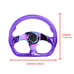 JDM Universal 6-Hole 326mm Vip Purple Crystal Bubble Neo Spoke Steering Wheel