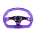JDM Universal 6-Hole 326mm Vip Purple Crystal Bubble Neo Spoke Steering Wheel