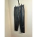 Zara Women’s Faux Black Leather 5 pocket Straight Leg Pants US Size 4