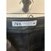 Zara Women’s Faux Black Leather 5 pocket Straight Leg Pants US Size 4