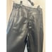 Zara Women’s Faux Black Leather 5 pocket Straight Leg Pants US Size 4