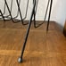 Mid Century Modern Atomic Black Metal Vinyl Magazine Rack