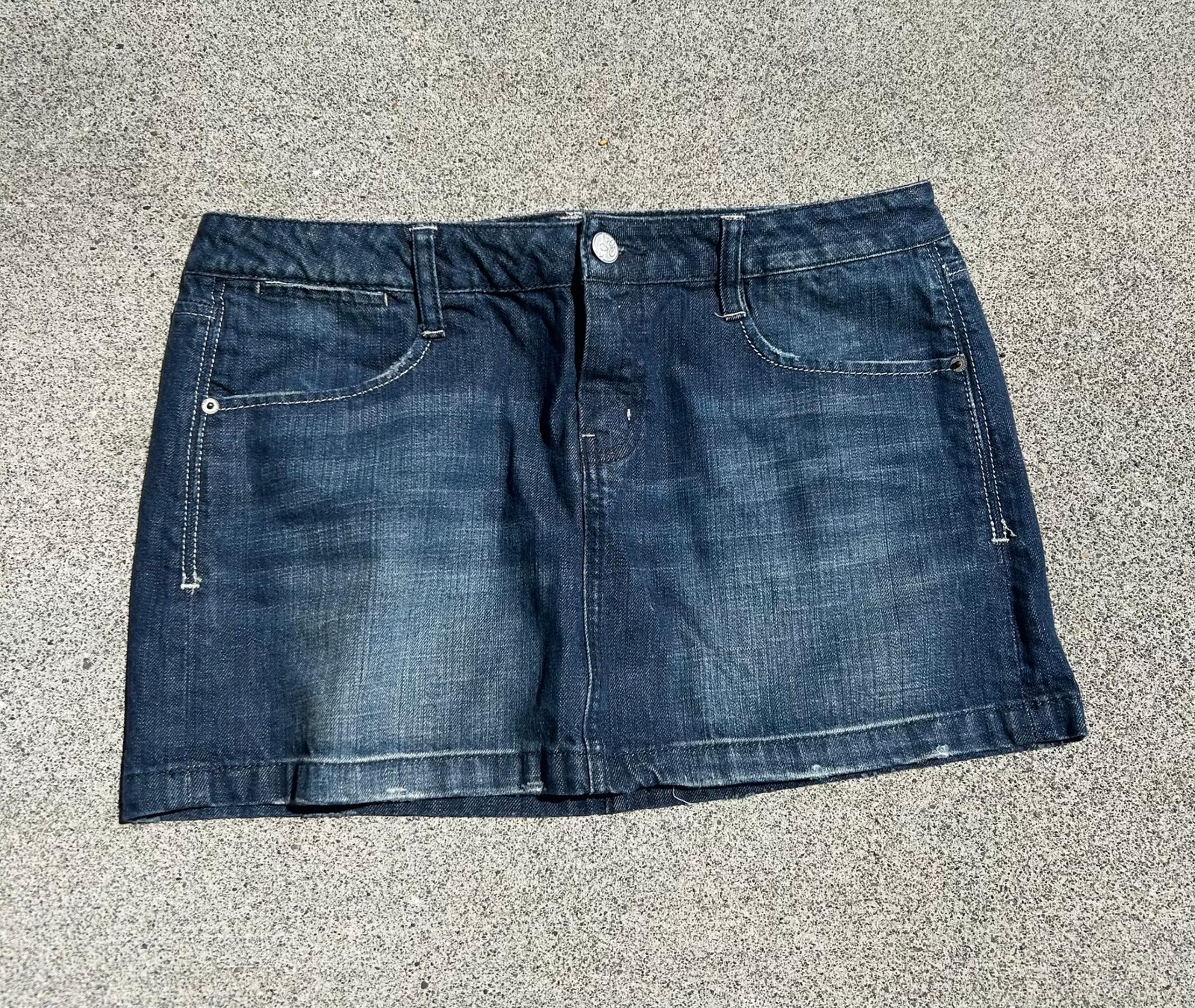 Skirt American Eagle Mini Skirt Blue Denim Skirt Size 12