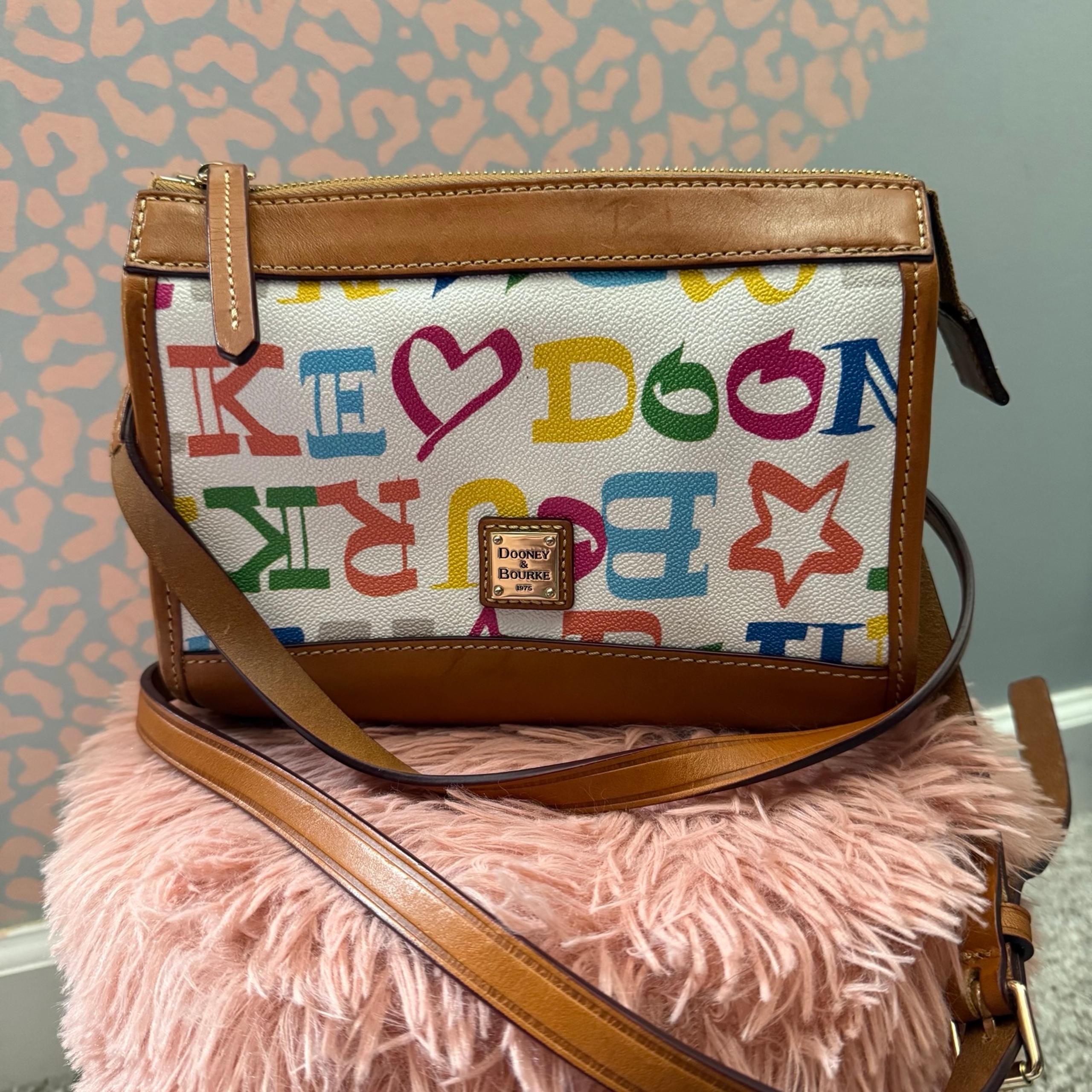 Dooney & Bourke Rainbow Font Crossbody Bag