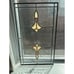 Vintage Stained Glass Window SunCatcher Tiffany Style Clear Peach Color Art Deco