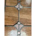 Vintage Stained Glass Window SunCatcher Tiffany Style Clear Peach Color Art Deco
