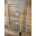 Vintage Stained Glass Window SunCatcher Tiffany Style Clear Peach Color Art Deco