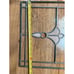 Vintage Stained Glass Window SunCatcher Tiffany Style Clear Peach Color Art Deco