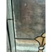 Vintage Stained Glass Window SunCatcher Tiffany Style Clear Peach Color Art Deco