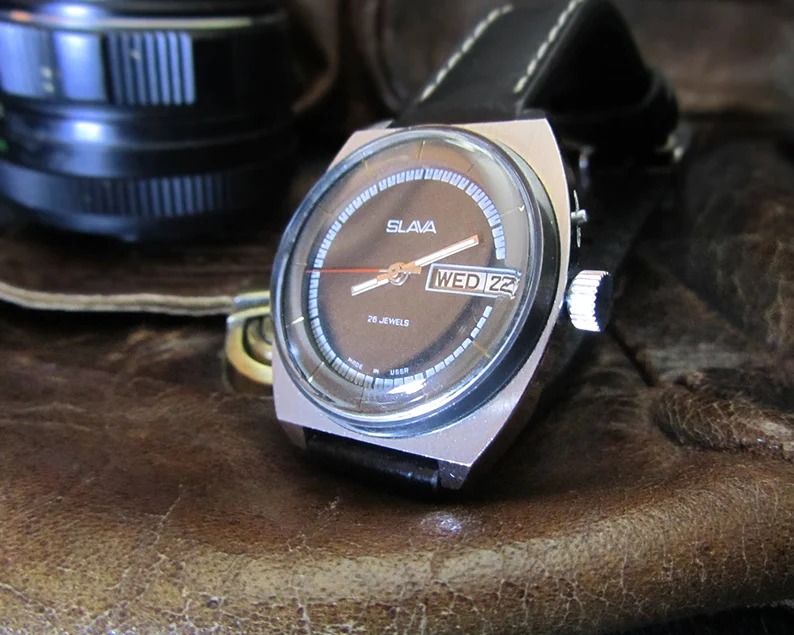 Soviet watch. Vintage watches for men. Watches of the legendary Slava brand