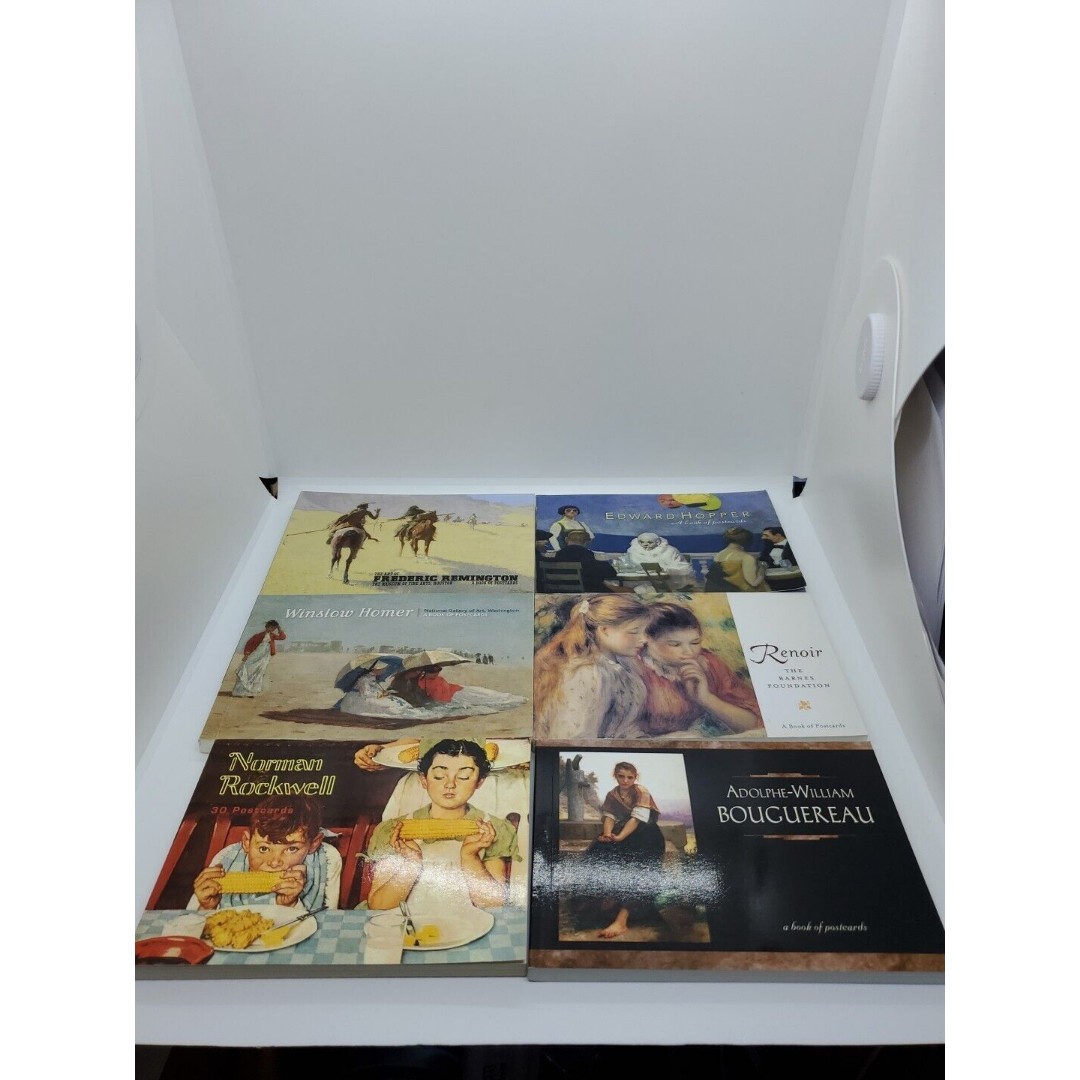 Lot Of 6 Books Of Postcards Various Artists Norman Rockwell