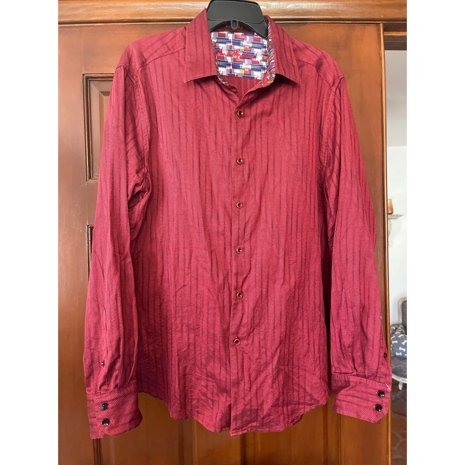Robert Graham button-down shirt in brick red size XL