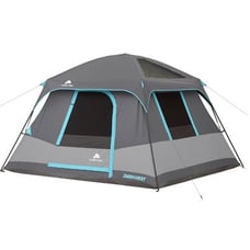 Ozark Trail 10' x 9' 6-Person Dark Rest Cabin Tent w/Skylight Ceiling Panels, 15