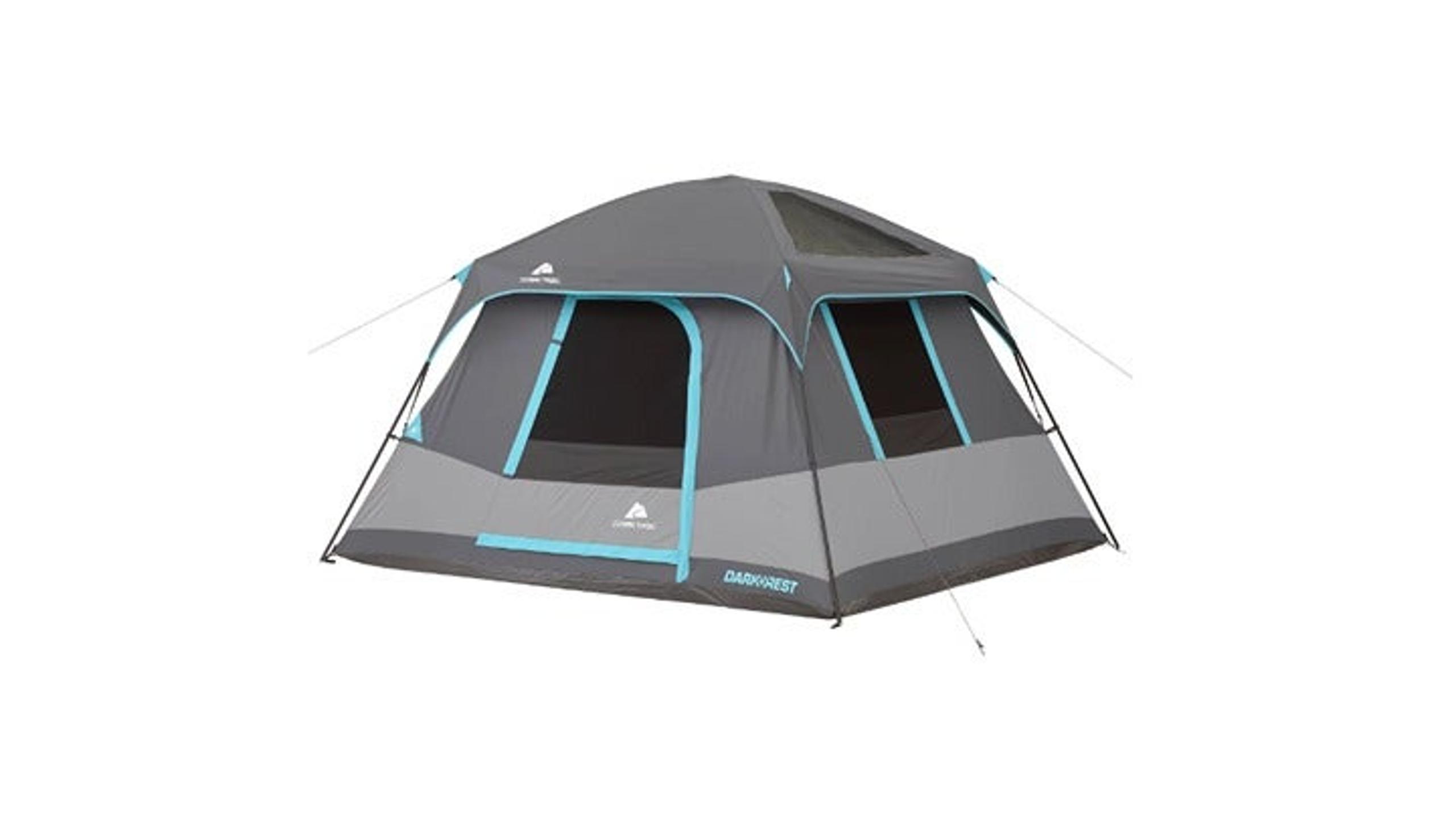 Ozark Trail 10' x 9' 6-Person Dark Rest Cabin Tent w/Skylight Ceiling Panels, 15