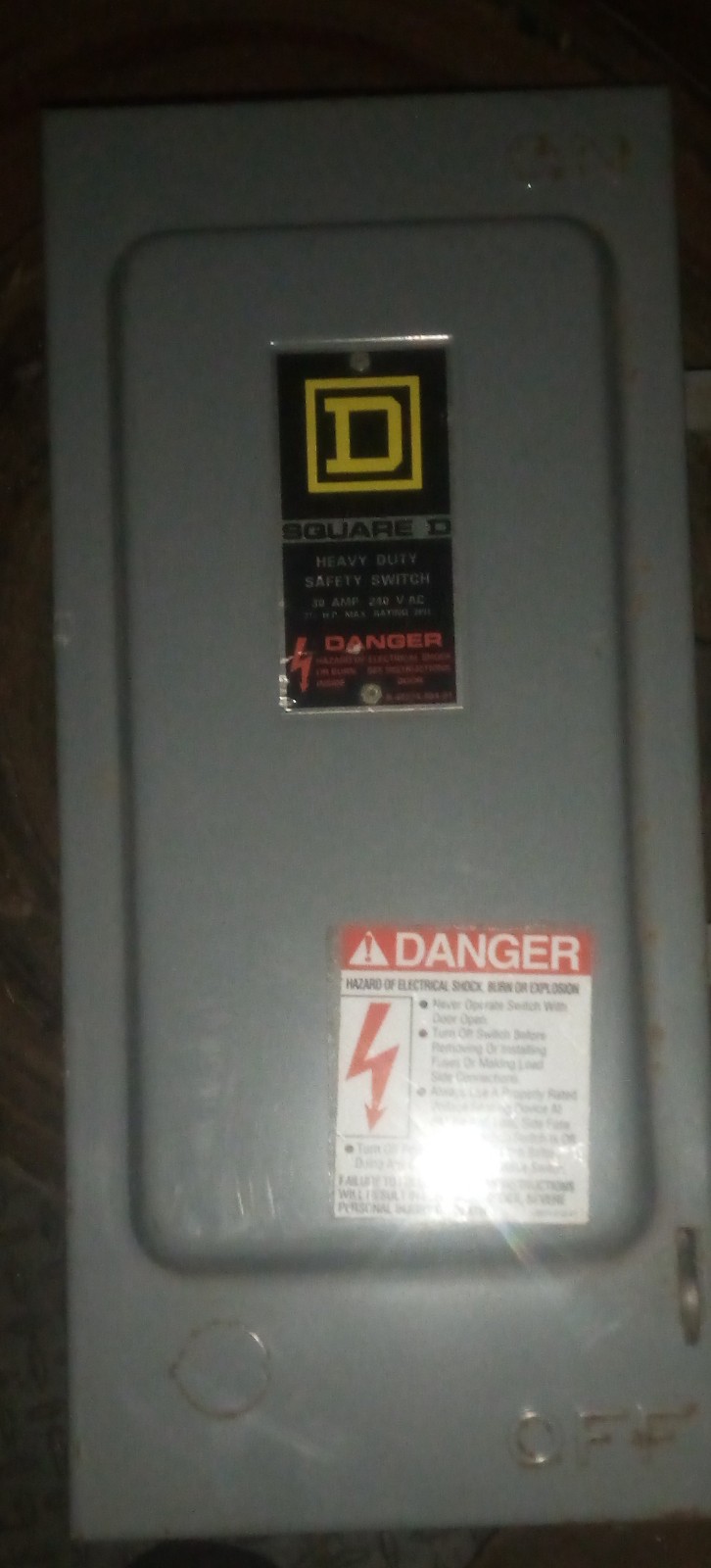 Square D Safety Switch - Catalog No. H221N