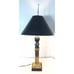 Vintage Roman/Greek Bust Statue 32x15” Brass On Marble Table/Desk Lamp.
