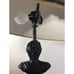 Vintage Roman/Greek Bust Statue 32x15” Brass On Marble Table/Desk Lamp.