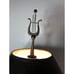 Vintage Roman/Greek Bust Statue 32x15” Brass On Marble Table/Desk Lamp.