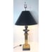 Vintage Roman/Greek Bust Statue 32x15” Brass On Marble Table/Desk Lamp.