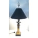 Vintage Roman/Greek Bust Statue 32x15” Brass On Marble Table/Desk Lamp.