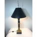 Vintage Roman/Greek Bust Statue 32x15” Brass On Marble Table/Desk Lamp.