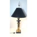 Vintage Roman/Greek Bust Statue 32x15” Brass On Marble Table/Desk Lamp.