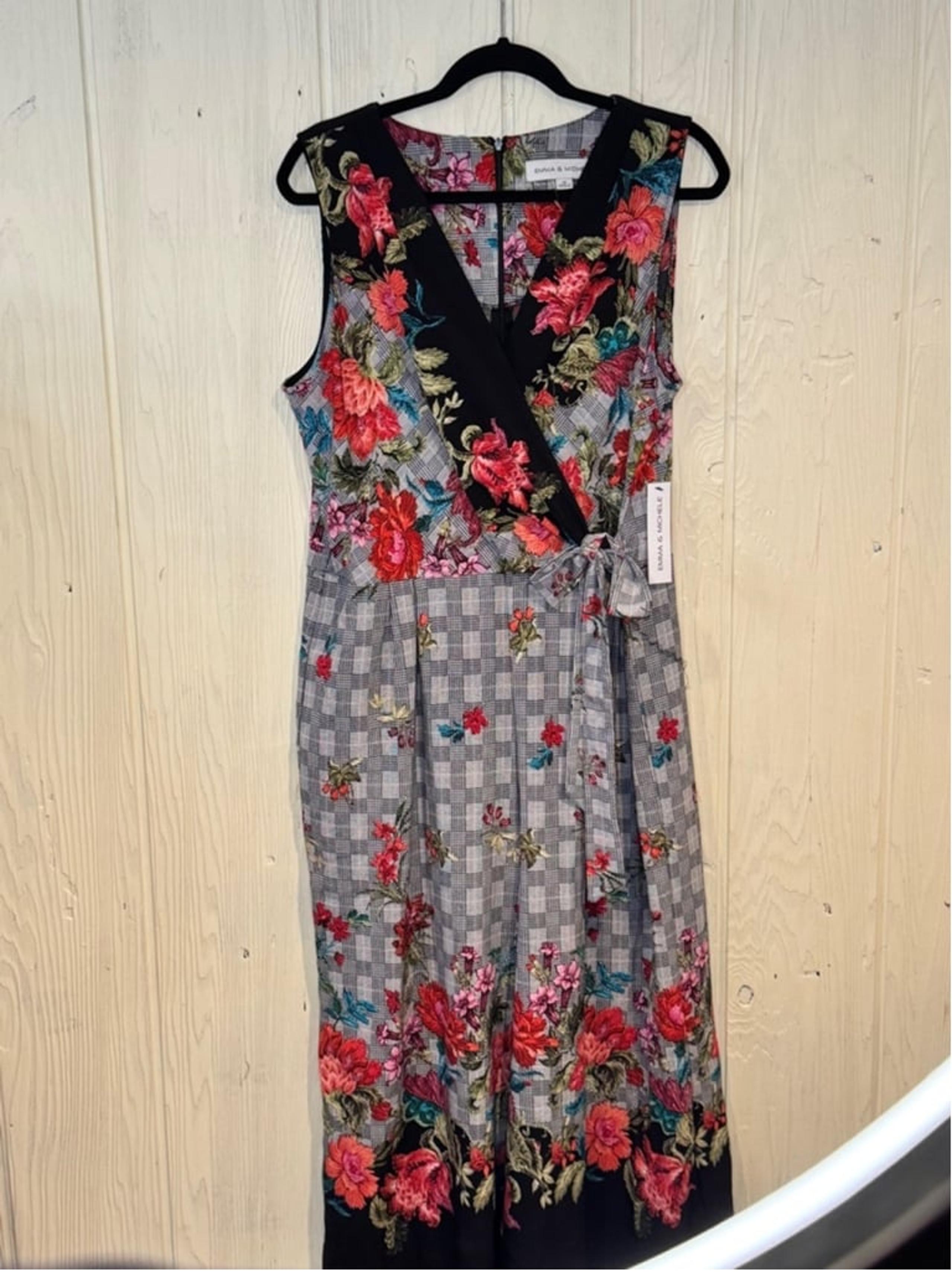 Women's Emma & Michele Jumpsuit, Size 16, floral