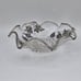 Vintage Silver City Glass Company Sterling on Glass Decorative Scalloped Bowl