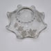 Vintage Silver City Glass Company Sterling on Glass Decorative Scalloped Bowl
