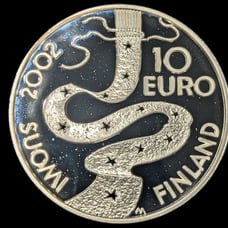 Soumi Finland commemorative Proof 10 Euros Elias Lönnrot coin only 40k minted