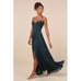 NWOT Lulus Stunning Grace Emerald Green Cutout A-Line Maxi Dress Wedding Size L