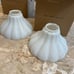 Vintage glass lampshades (2)
