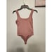 Abercrombie & Fitch Soft Matte Seamless Squareneck Bodysuit size S Pink