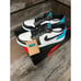 Jordan 1 Retro Low OG Black Dark Powder Blue Size 10.5- CZ0790-104